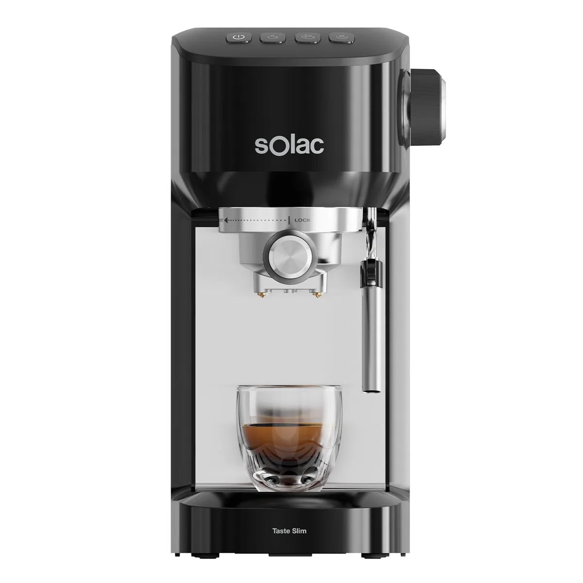 Solac Espressomaschine 20 Bar mit Milchaufschäumer Thermoblock 1350 W