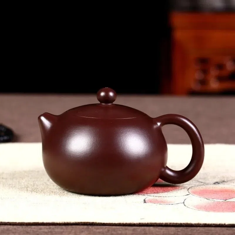 Teekessel mit chinesischem lila Sandfilter, praktisches Reise-Teeset, große Retro-Teekanne für den Haushalt, Zubehör für die chinesische Teezeremonie, Teekanne für losen Tee (280 ml), Keramik-Teekes
