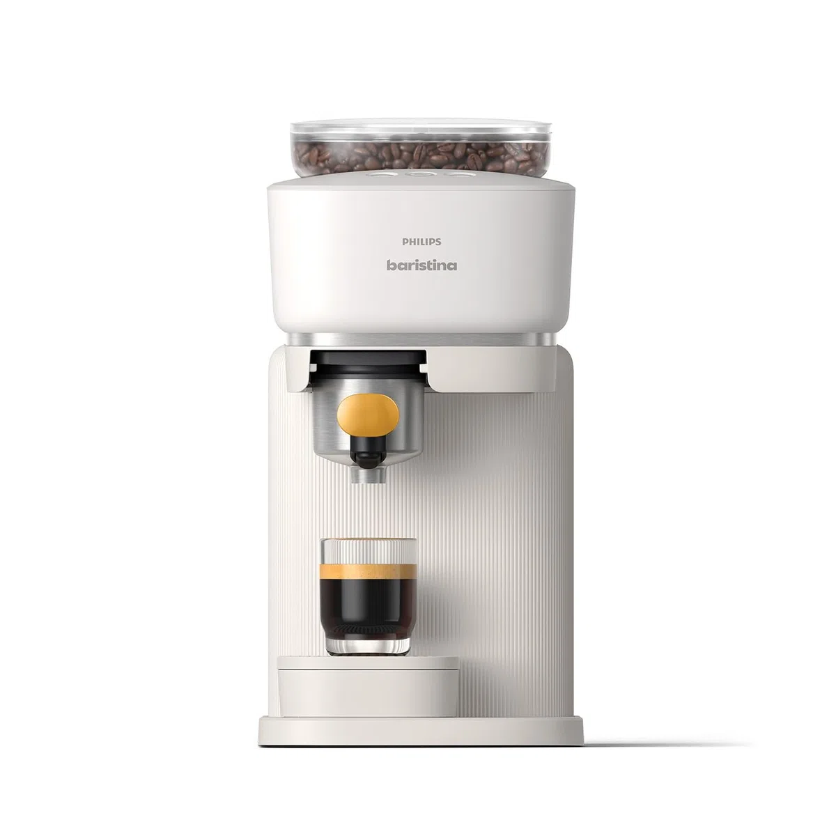 PHILIPS Baristina Espressomaschine, Schwarz, Café Crema auf Knopfdruck